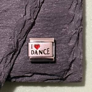 I ❤️ Dance Italian Charm Bracelet Link